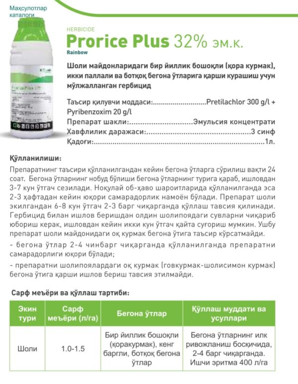Prorice Plus 32% em.k.