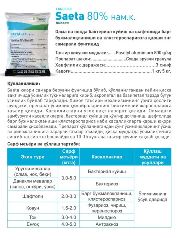 Saeta 80% nam.k.