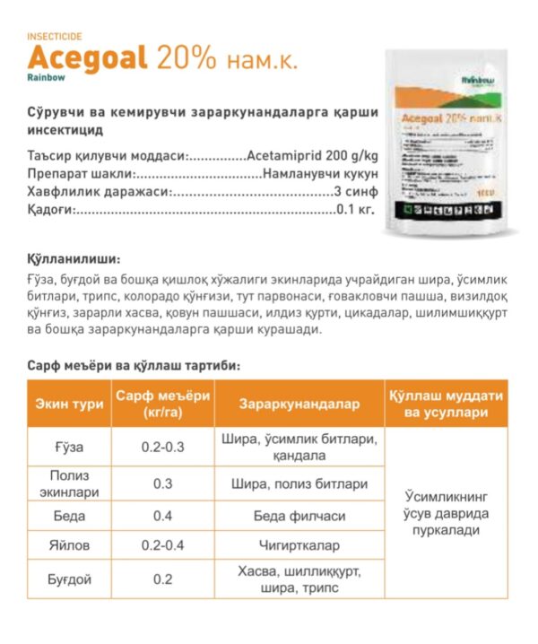 Acegoal 20% nam.k.